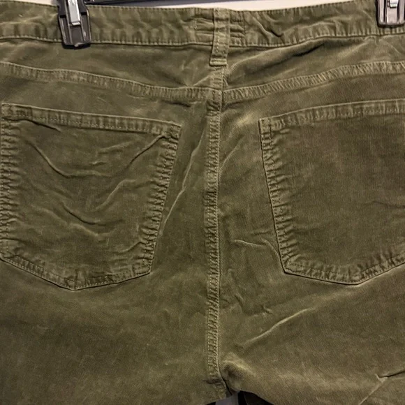 Kut from the Kloth Olive Green Straight Leg Pants corduroy - Picture 4 of 4